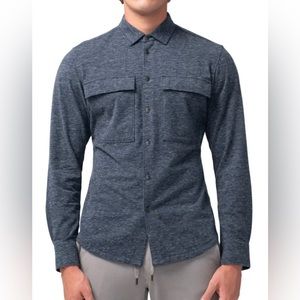 Good Man Brand Star Flex Stadium Button-Up Shirt Grey XXL